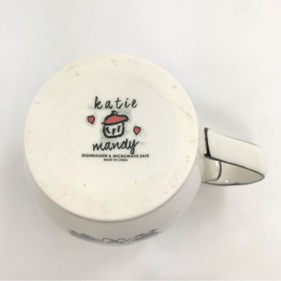 Anthropologie Katie Mandy Black Monogram Initial Letter “B” White Ceramic Mug - Picture 12 of 12